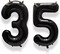 40 Inch Black Number 35 Balloon – Giant Foil Mylar Balloon for 35th Birthday, Anniversary, and Party Decorations (Black)